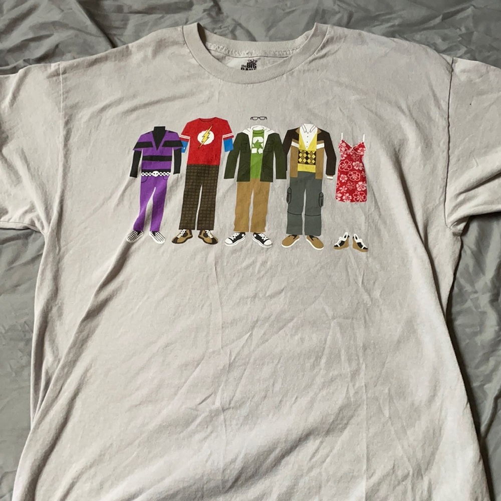 Vintage Grey Big Bang Theory T-Shirt